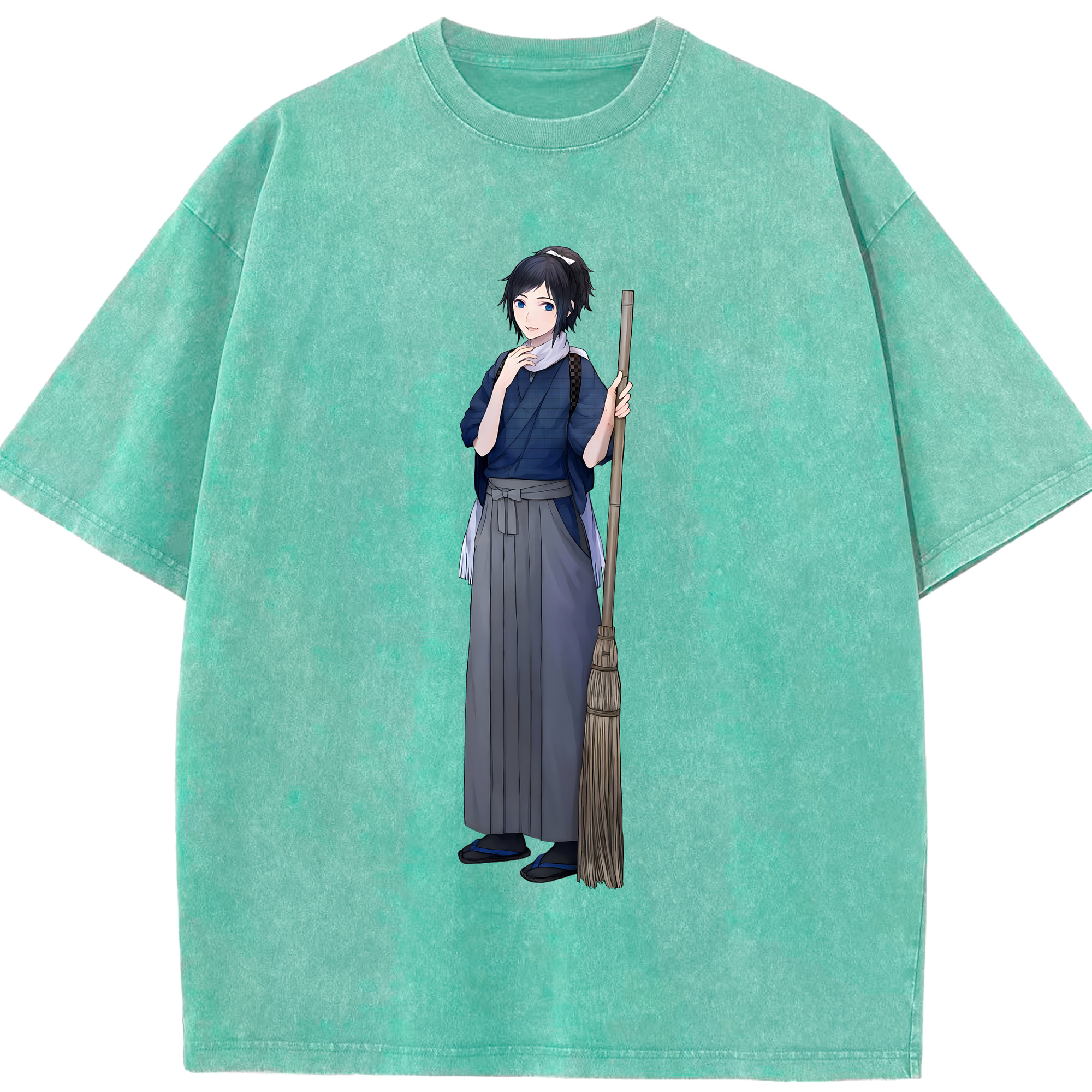 （画像用） 刀剣乱舞 Touken Ranbu 綿100% ヴィンテージ風 半袖Tシャツ（フロントプリント）